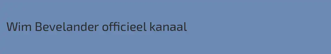 Wim Bevelander officieel kanaal